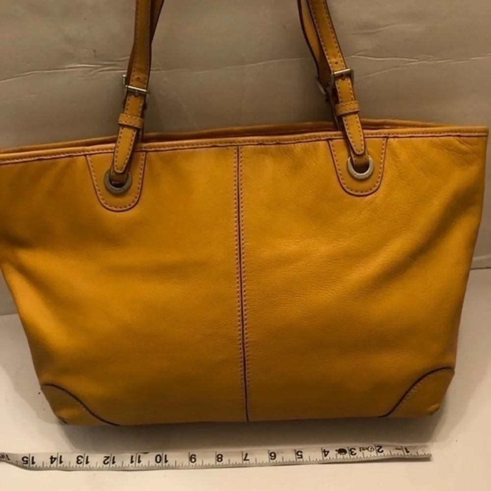 Michael kors yellow shopper tote bag